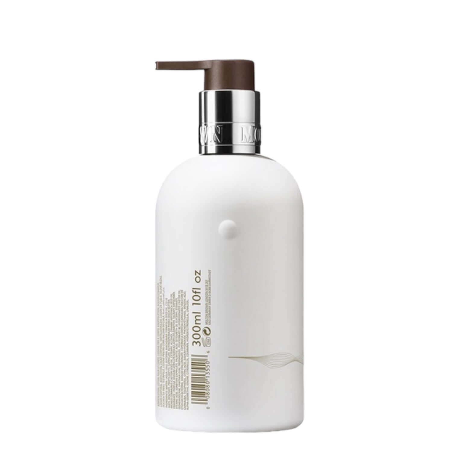 Milk Musk body lotion bottle, soft-touch design with golden thread, 300 ml, creamy musk and relaxing milk essence.