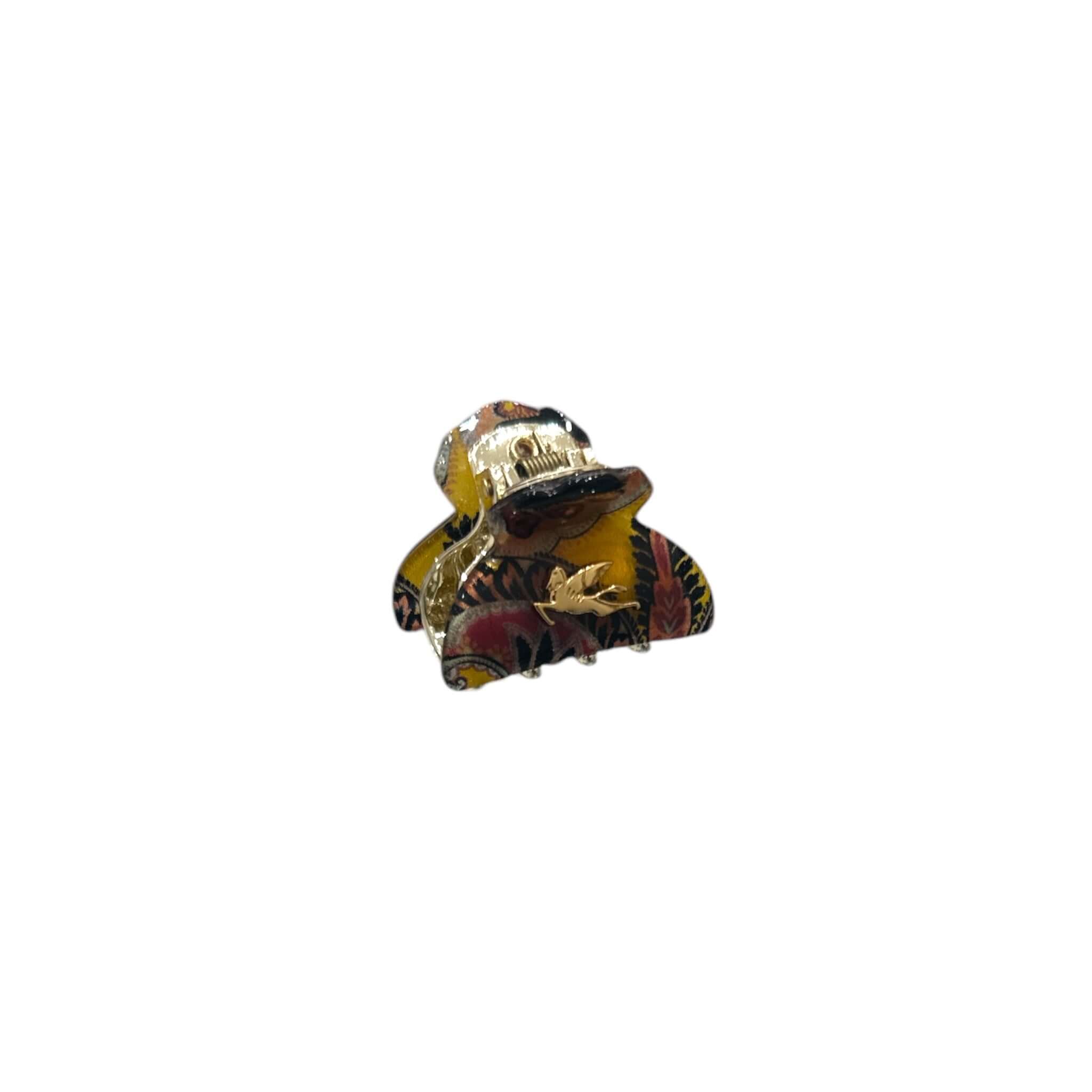 Mini Pinza Pegaso in alta qualità, ideale per capelli poco voluminosi, realizzata in acetato e seta.