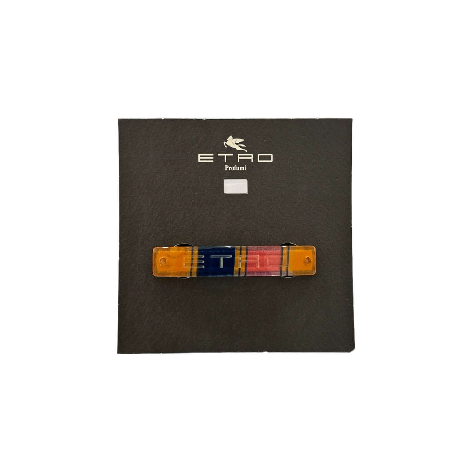 Molletta Fiammifero bicolore con logo ETRO, elegante accessorio per capelli resistente e alla moda.
