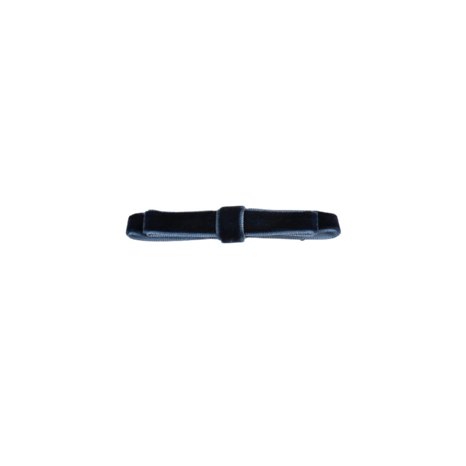 Molletta Velvet Double Bow in rich blue velvet, perfect for adding elegance to any hairstyle or outfit.