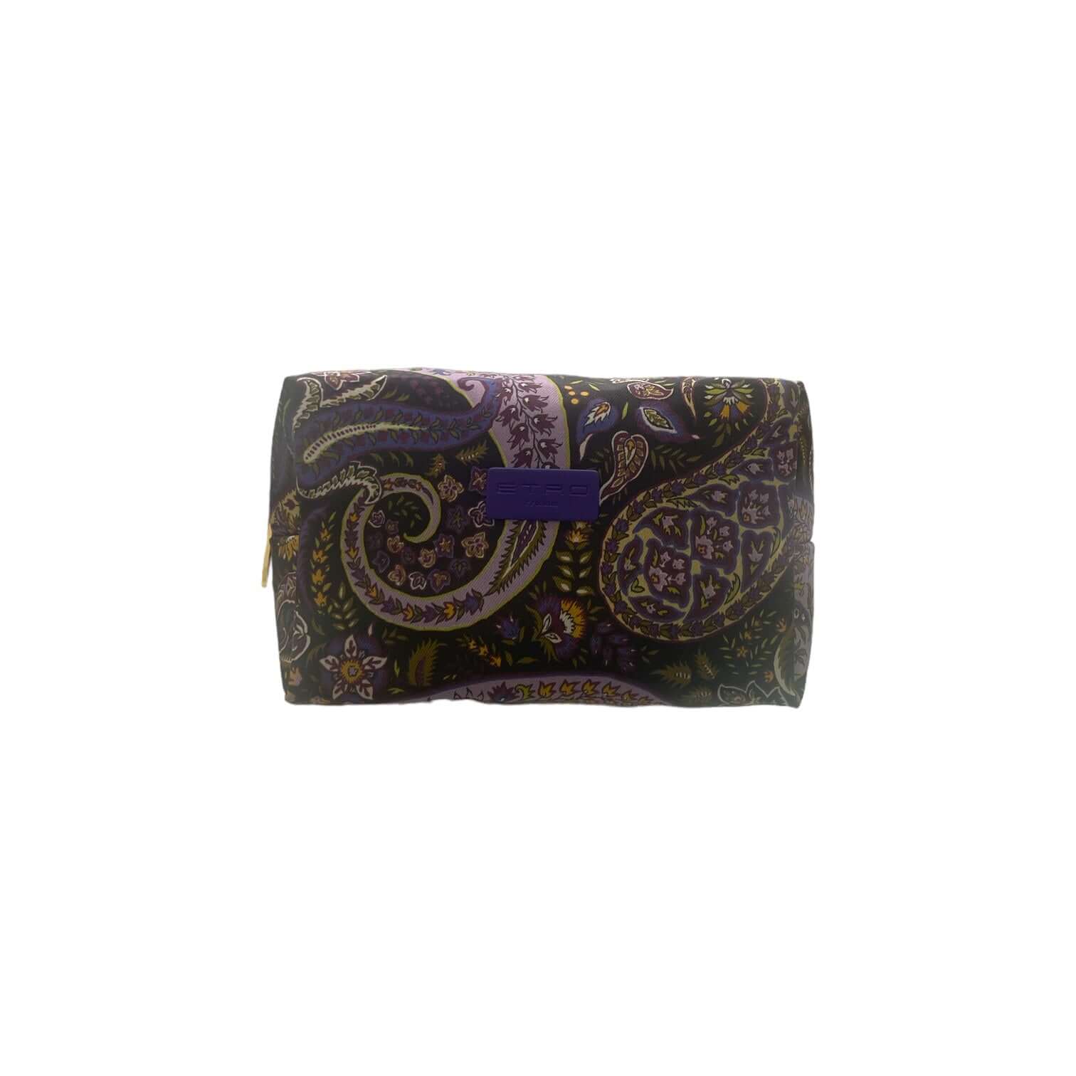 Necessaire in washable nylon fabric with paisley print, zip closure, and ETRO logo, dimensions 17x11x10 cm.