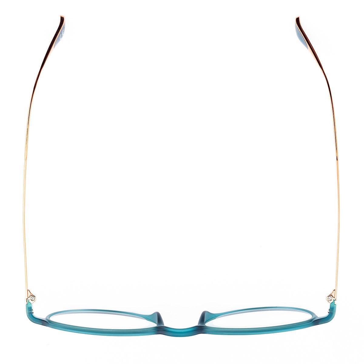 MUNDO C3 occhiali da sole unisex con frontale verde e aste marroni, design leggero e contemporaneo.