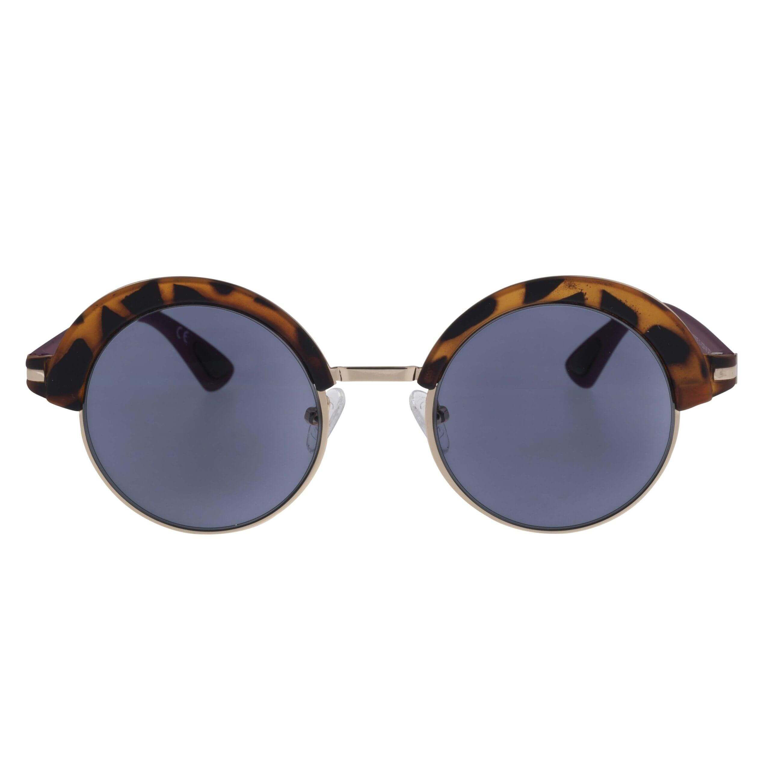 AFRODITE C5 sunglasses featuring a stylish havana front and dark lenses for elegance and modernity.