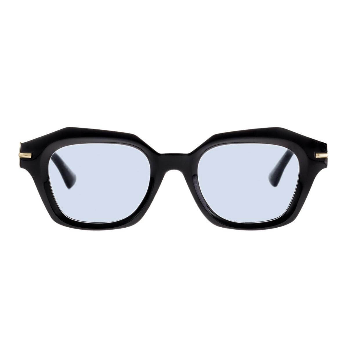 COCONUT GROVE C45 occhiali neri con lenti azzurre della collezione XY by AirDP, design audace e trasparenze.