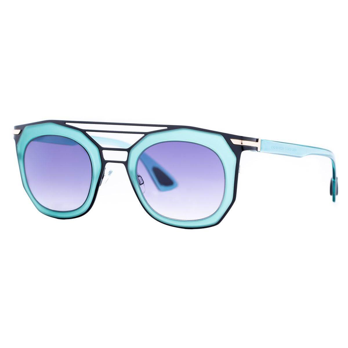 HONG KONG C1 sunglasses with turquoise frame and gradient lenses, ergonomic design from the Combined collection.