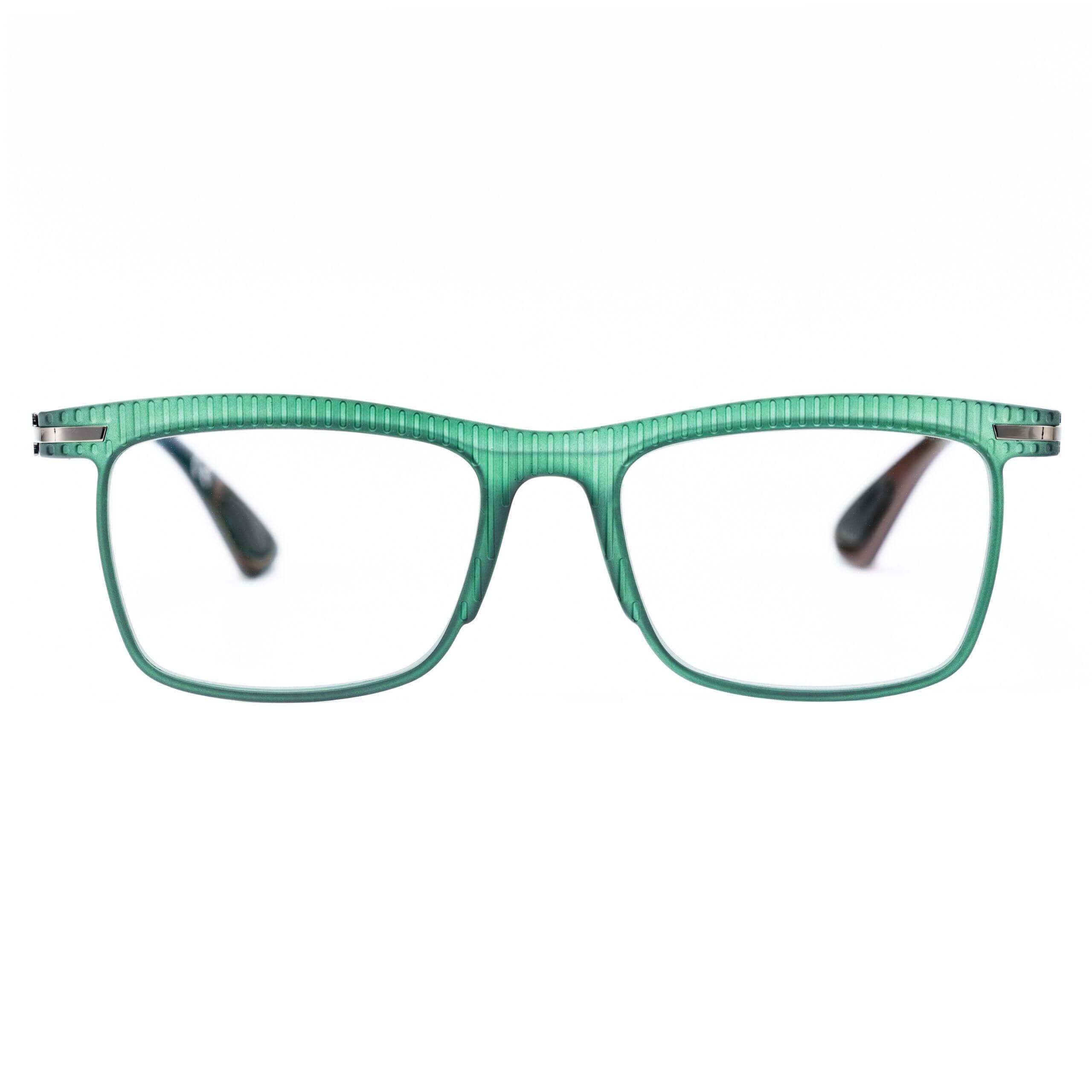 JACOPO C711 occhiali da vista con montatura verde trasparente e dettagli eleganti, collezione Txf.