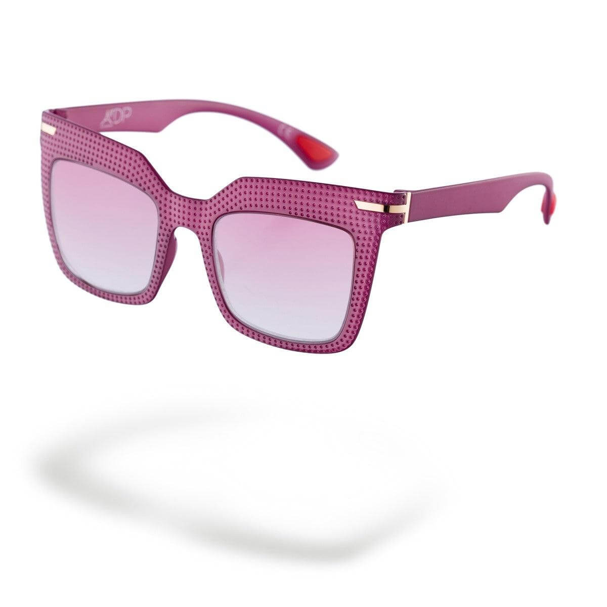 SILVIA C3 BIS sunglasses in glossy violet with soft touch temples, stylish and contemporary design.