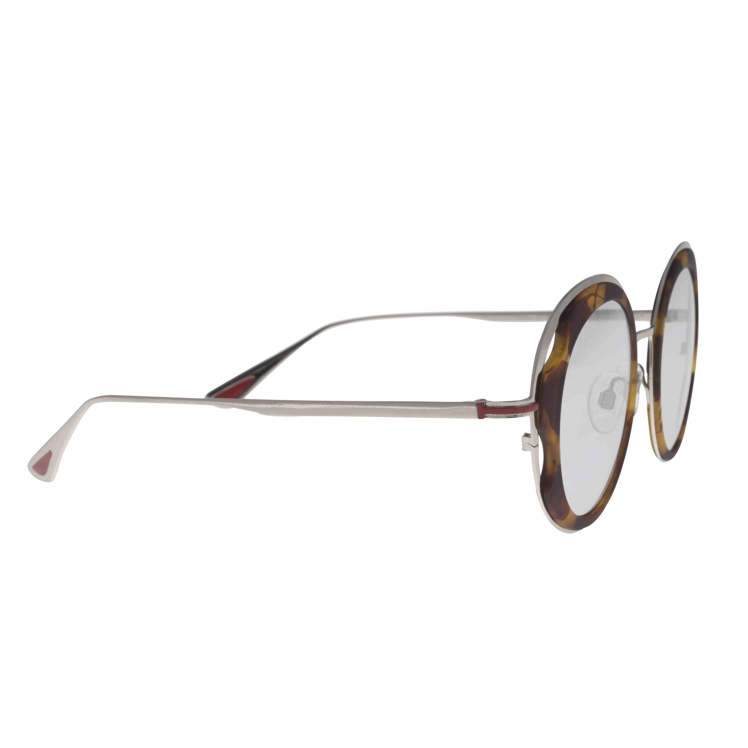 Occhiali da sole VEGA C6 di AirDP Style, design rotondo con dettagli tartarugati per un look elegante.