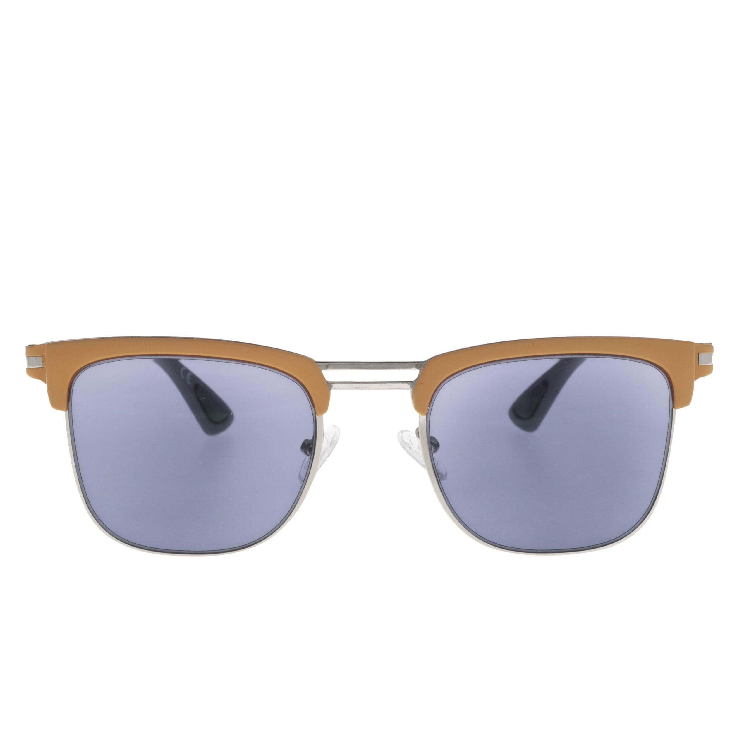 ZEUS C2 occhiali da sole con montatura gialla e lenti blu, design moderno di AirDP Style.