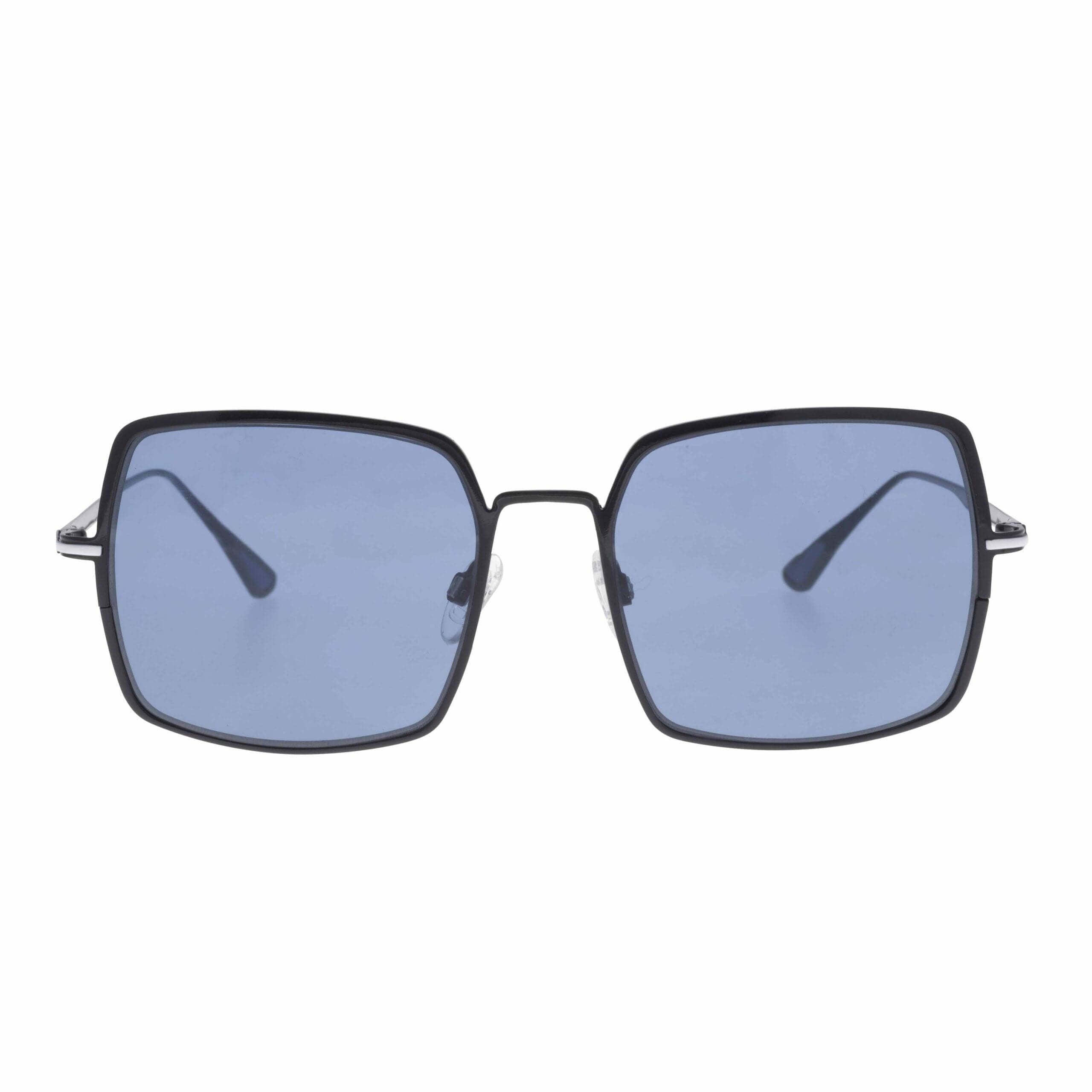 ANTARES C2 occhiali da sole eleganti con lenti blu e design quadrato, modello della collezione Metal.