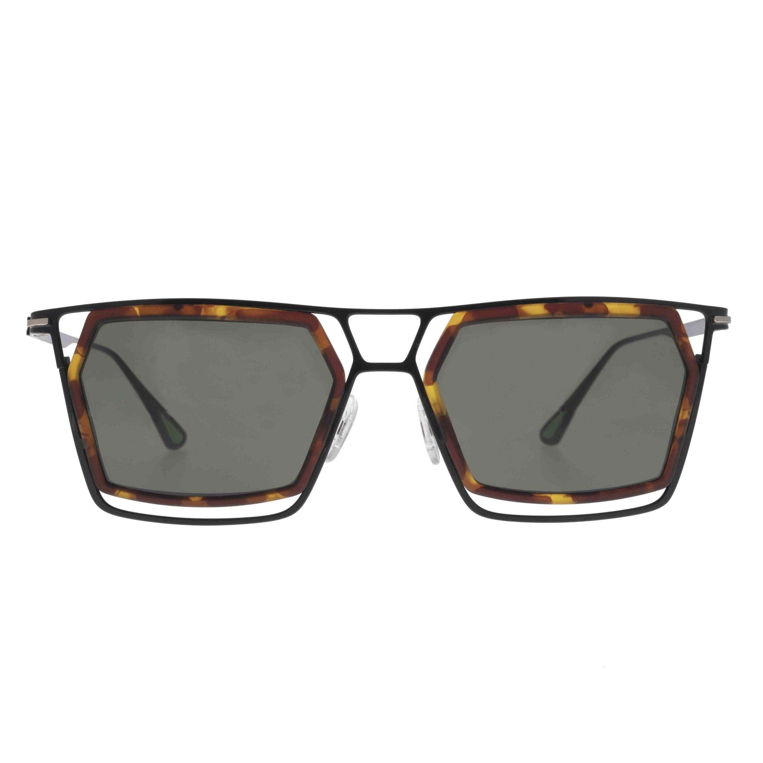 CANOPO C2 occhiali da sole eleganti e sofisticati con forma esagonale e struttura in metallo resistente.