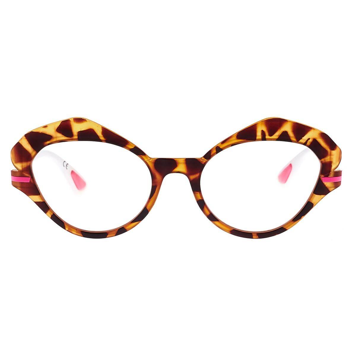 ELISA C2 occhiali di design con trama tartaruga e dettagli colorati, collezione Txf, stili unici per ogni occasione.