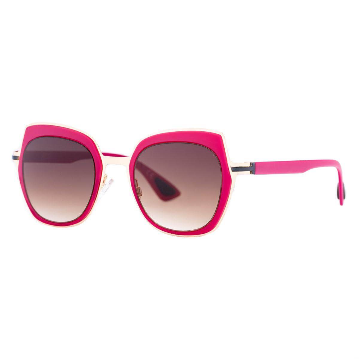 FLORENCE C2 sunglasses with a stylish pink frame and gradient lenses, perfect for chic summer looks.