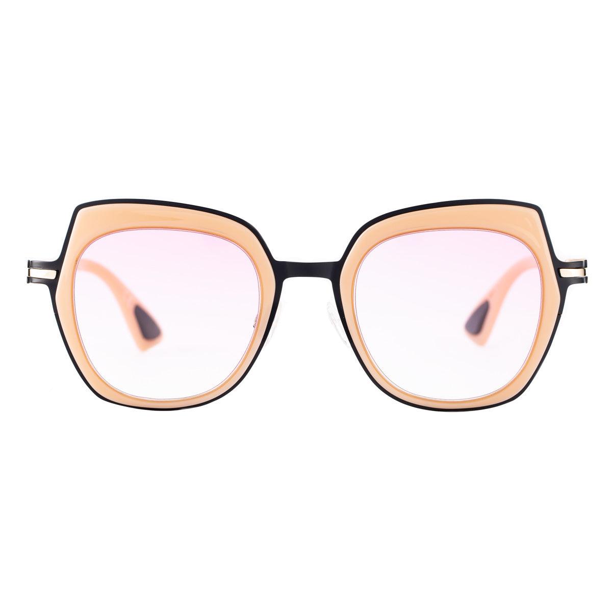 FLORENCE C3 occhiali da sole iconici con montatura leggera e lenti rosa, collezione Combined.