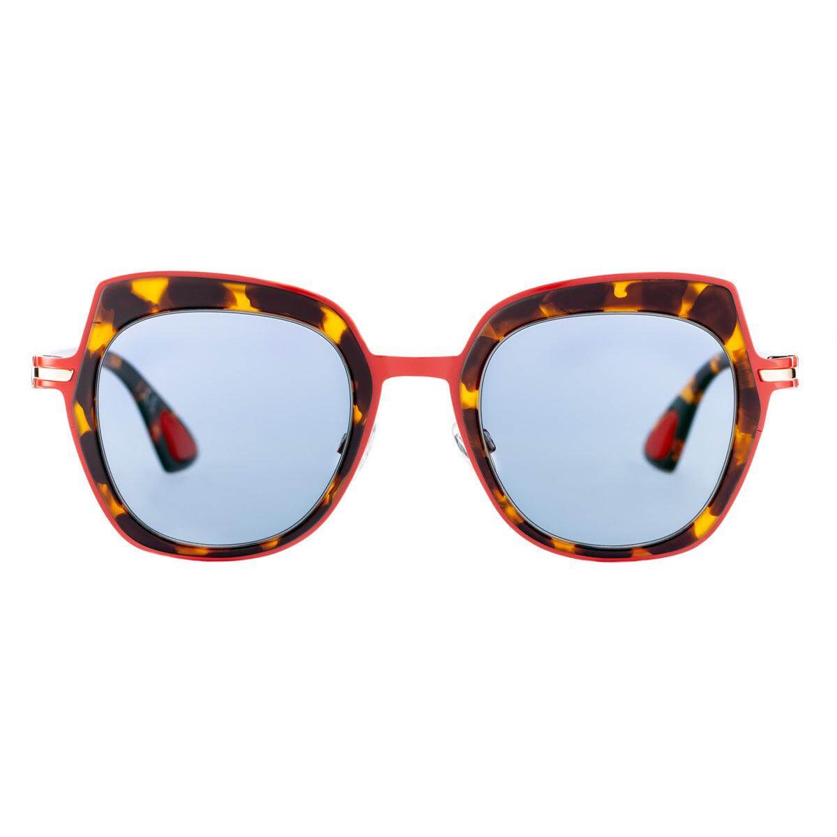 FLORENCE C4 sunglasses, lightweight and ergonomic, featuring iconic design with tortoise shell pattern.