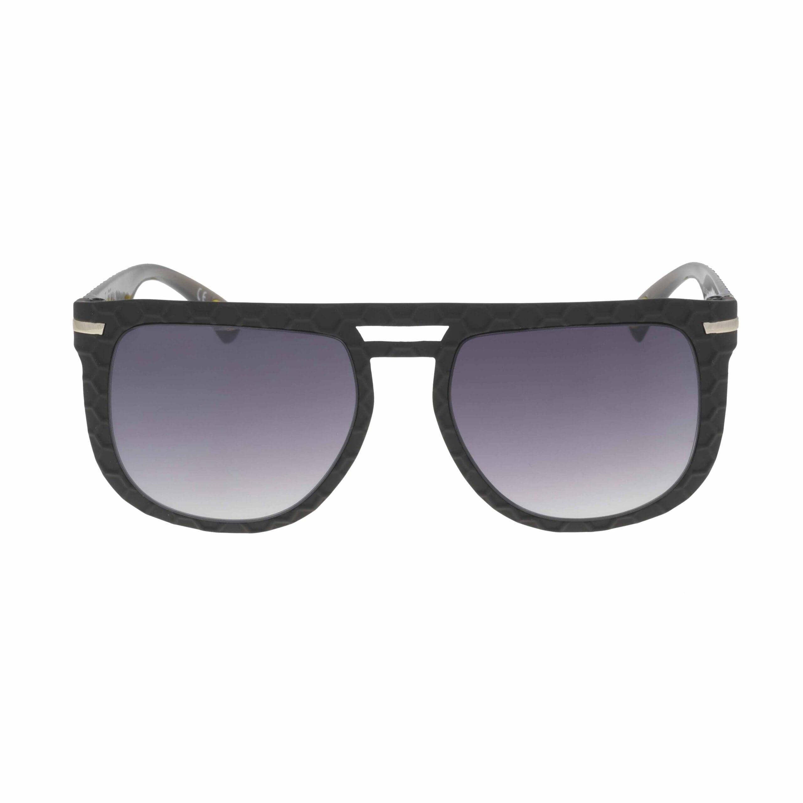 JAVI C2 BIS sunglasses with geometric texture and gradient lenses, stylish and impactful design.