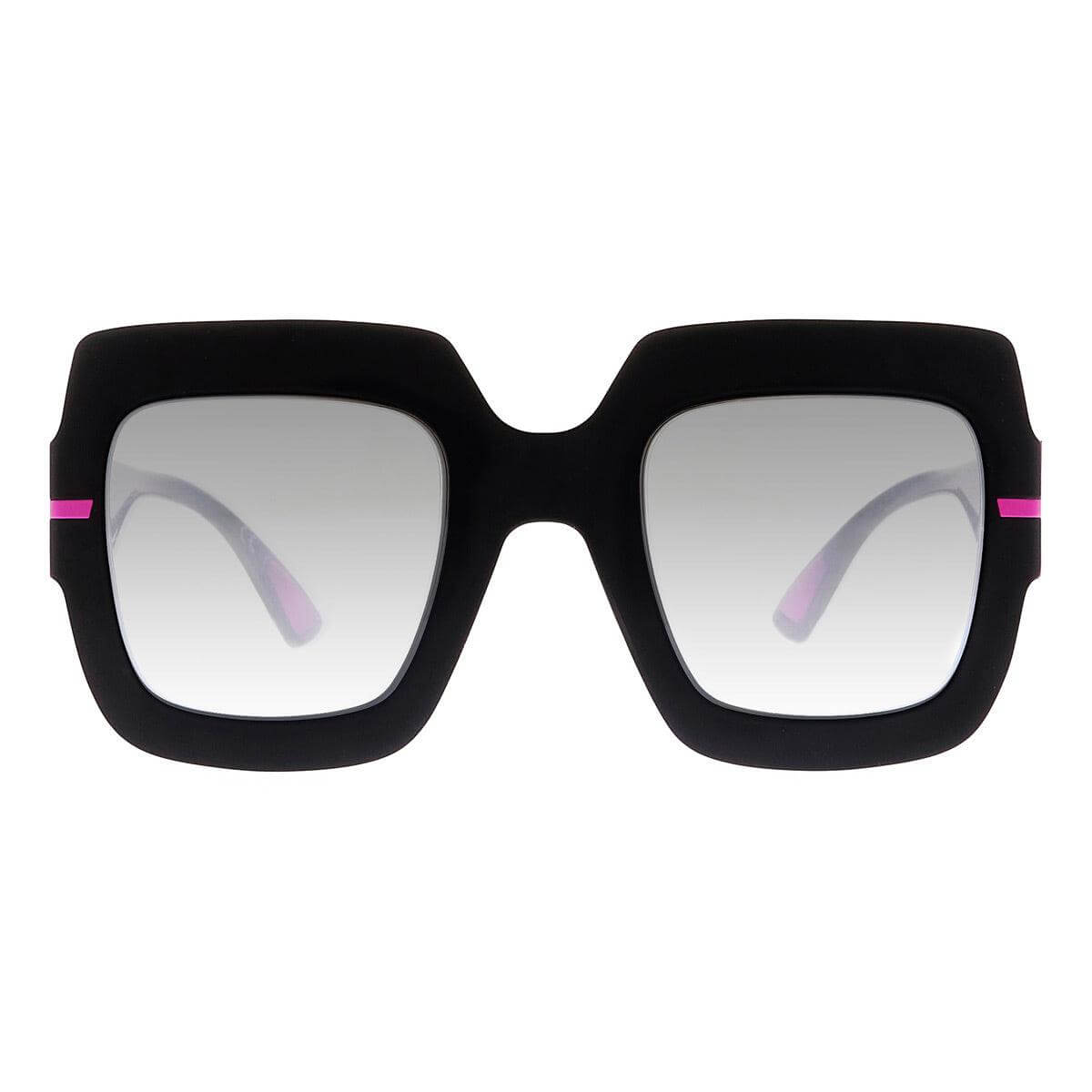 JENNIFER C3 sunglasses with oversized black frame and stylish pink detailing for a glamorous look.
