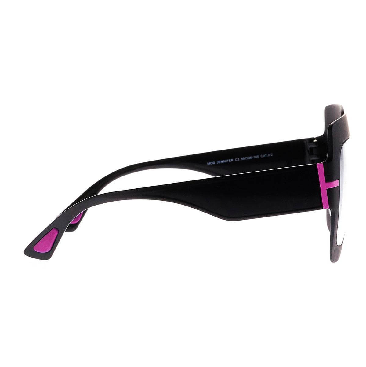 Occhiali oversize JENNIFER C3 con dettagli in rosa, dal design glam e sofisticato, parte della collezione Over.