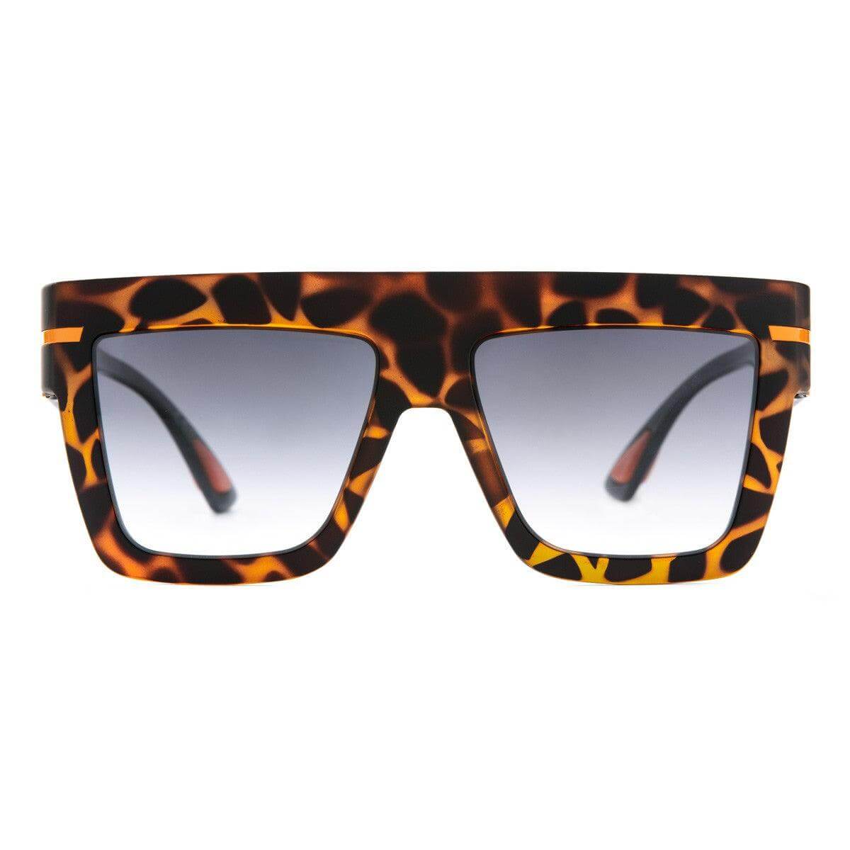 LEONARDO C24 occhiali oversize stile glamour in stampa ghepardo