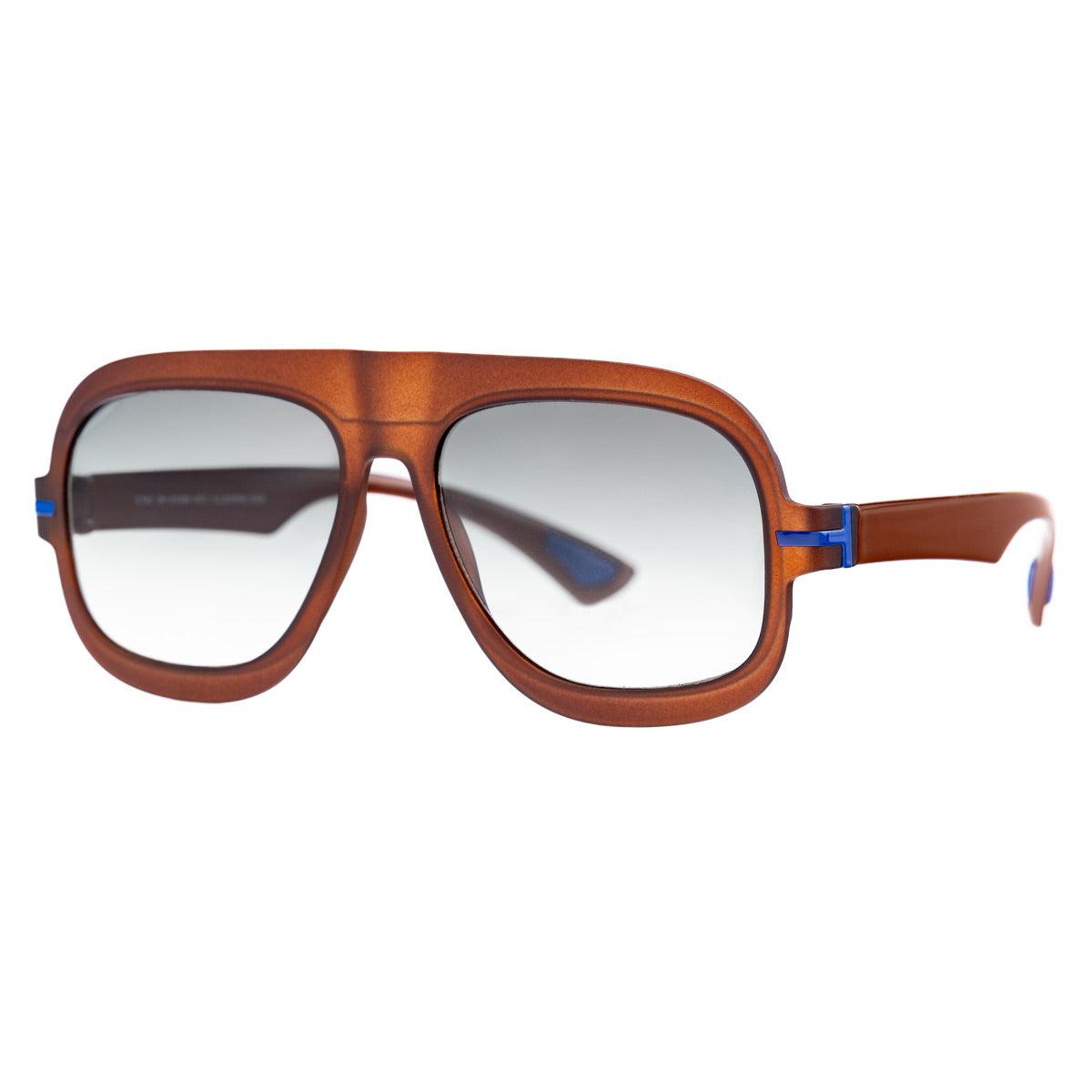 MARCELLO C701 occhiali da sole da uomo. Design elegante con dettagli blu e lenti grigie, collezione Frame di Alessandro Del Piero.