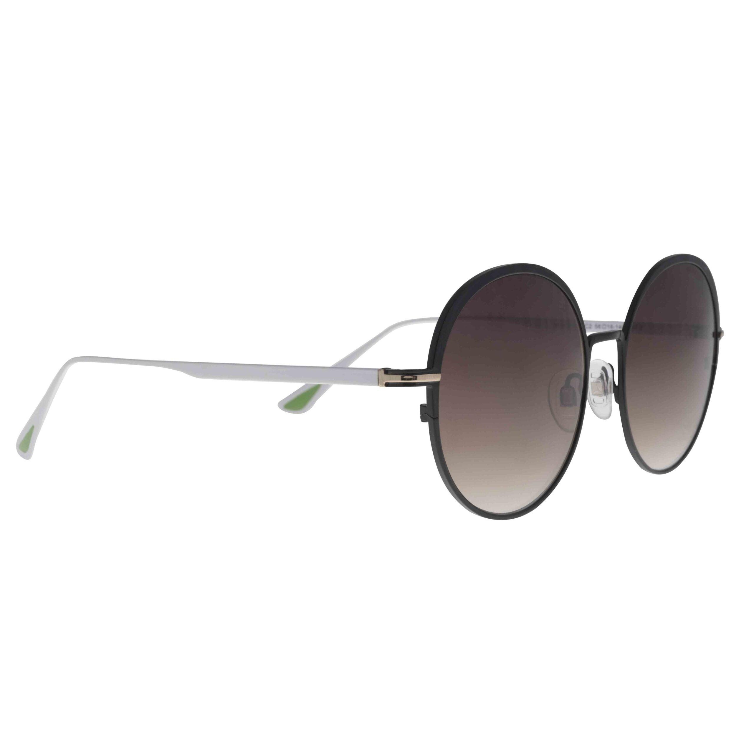 Occhiali da sole MIMOSA C2 con frontale nero e aste bianche, design elegante e contemporaneo.