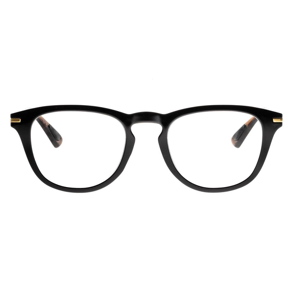 MAX C1 occhiali da sole da uomo con frontale nero e aste marroni lucide, design elegante e comfort visivo.