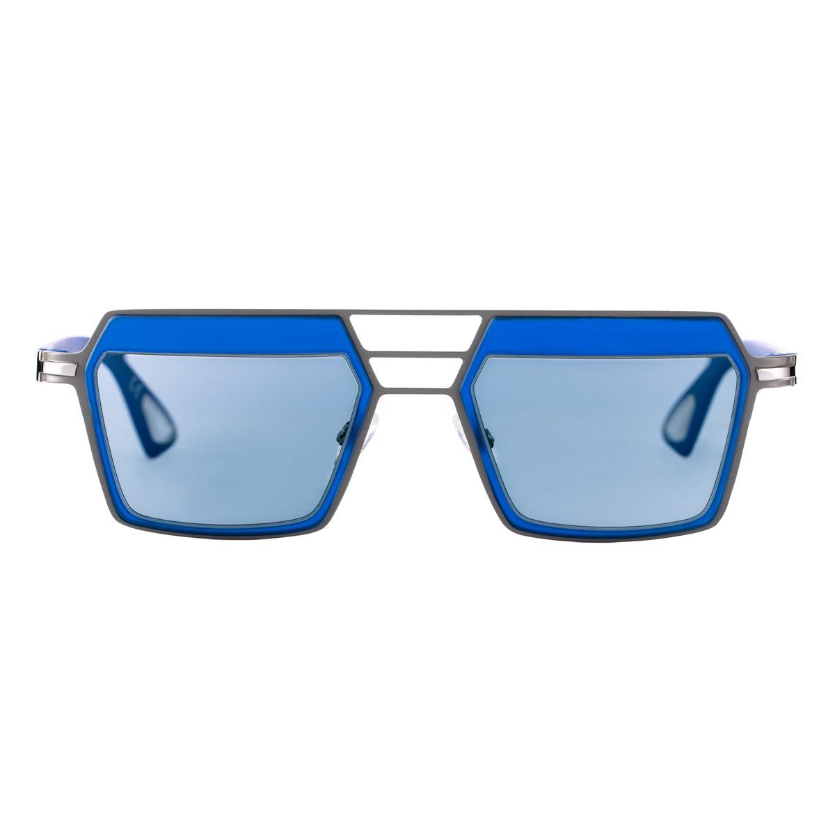 NEW YORK C3 occhiali da sole da uomo blu con metallo grigio e lenti fotocromatiche