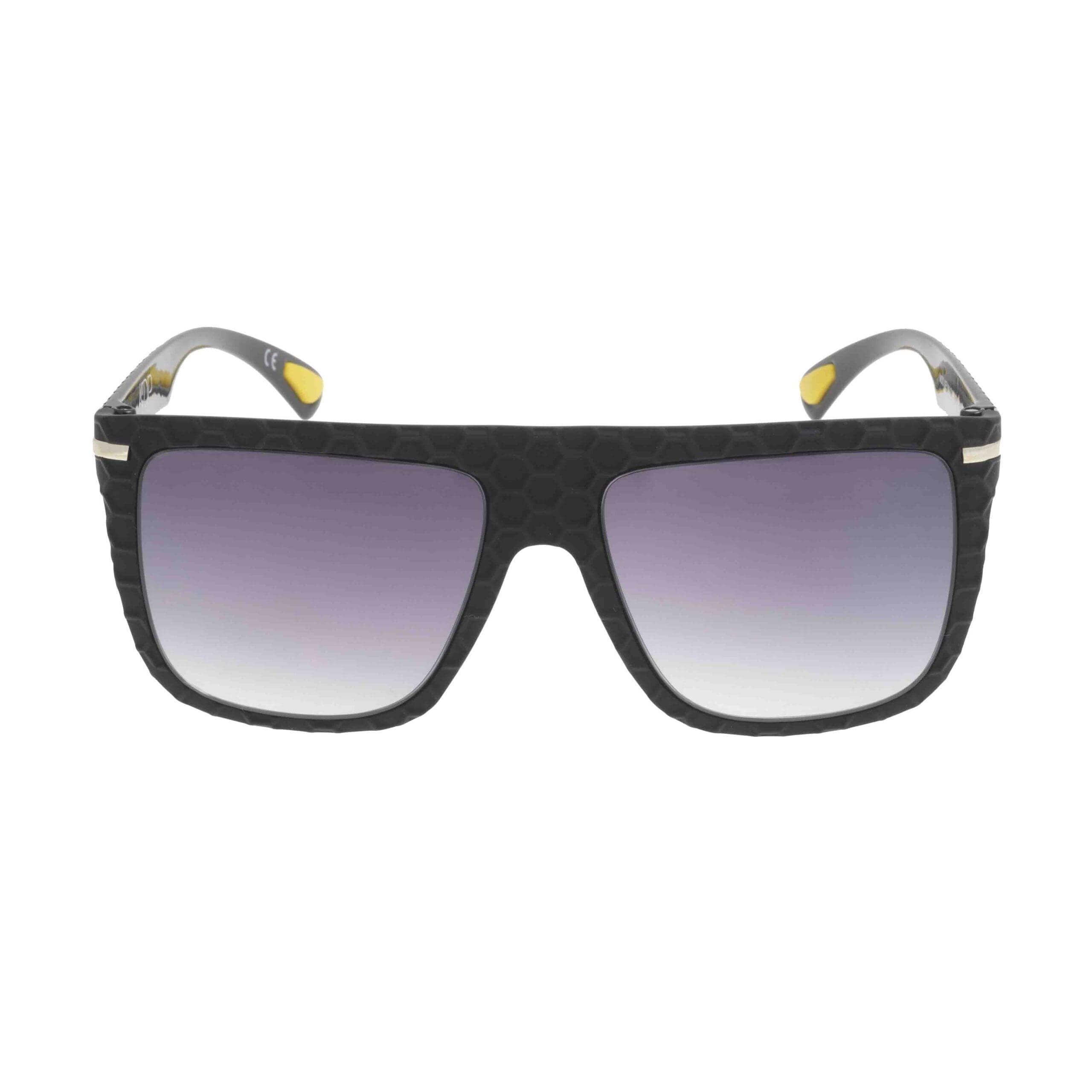 KEVIN C1 occhiali da sole con texture geometrica, design accattivante e lenti sfumate.