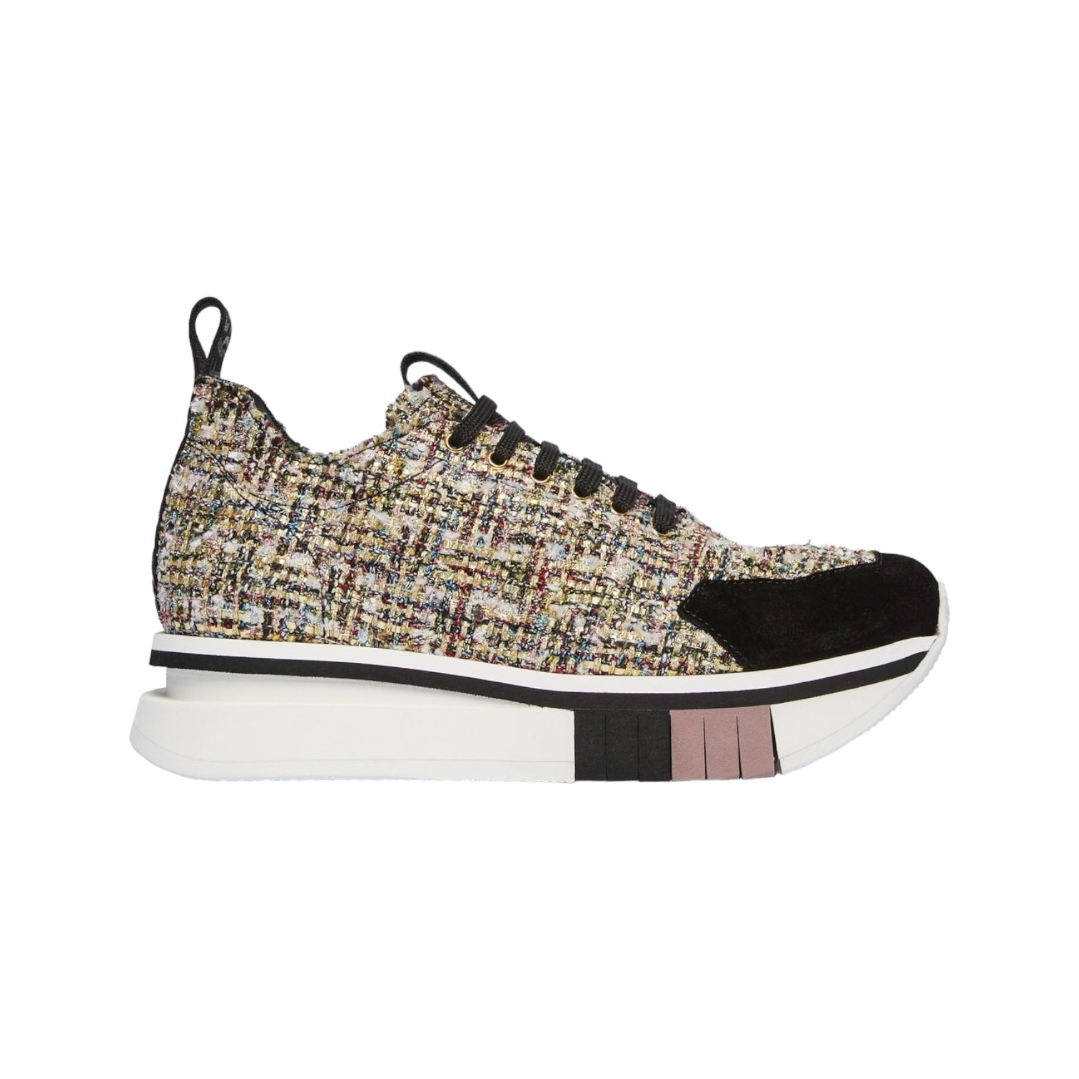 New F65 Fabi sneaker with colorful woven upper, flexible rubber sole, and modern design for exceptional comfort.