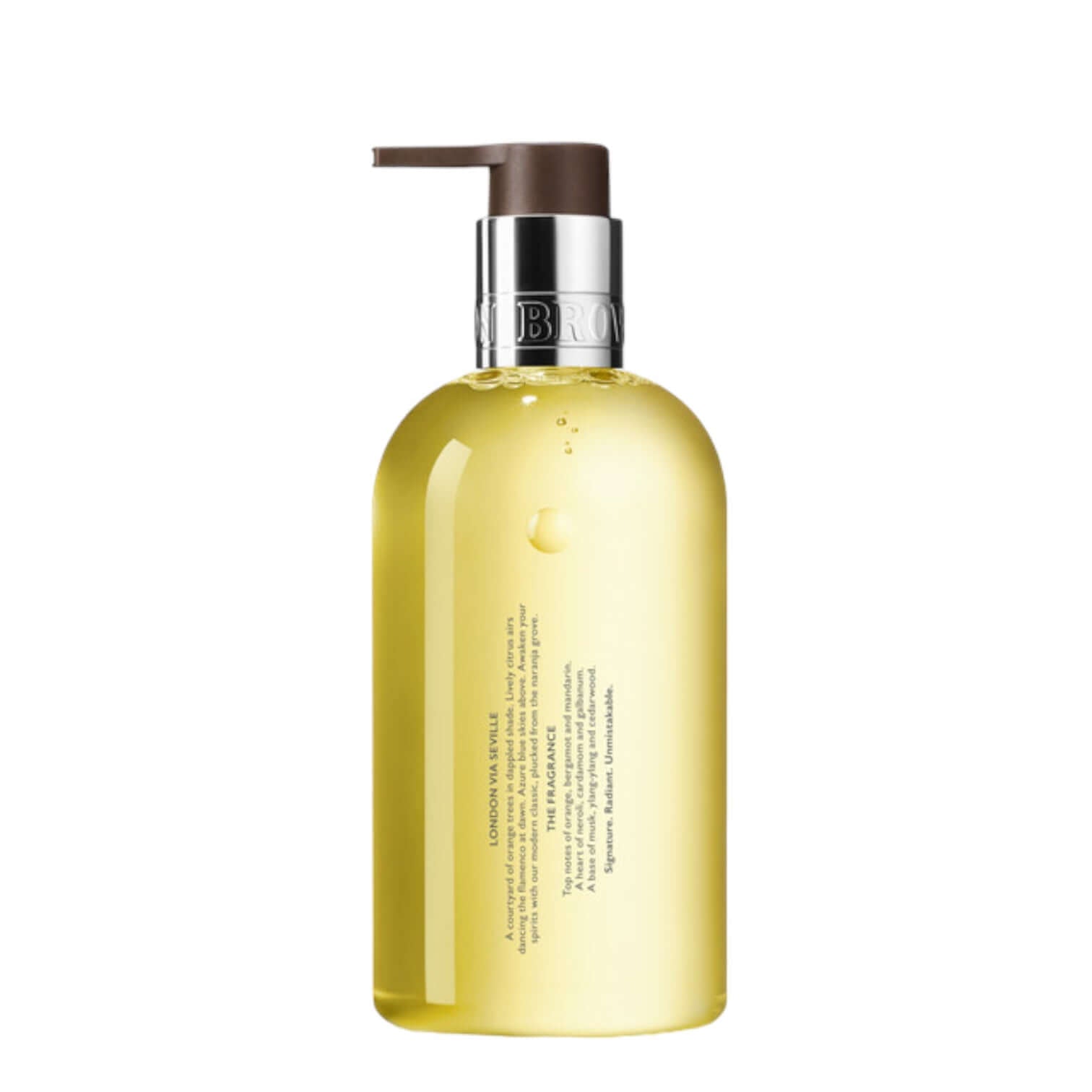 Orange & Bergamot Liquid Soap with vibrant notes of orange and neroli, 300 ml luxurious handwash.