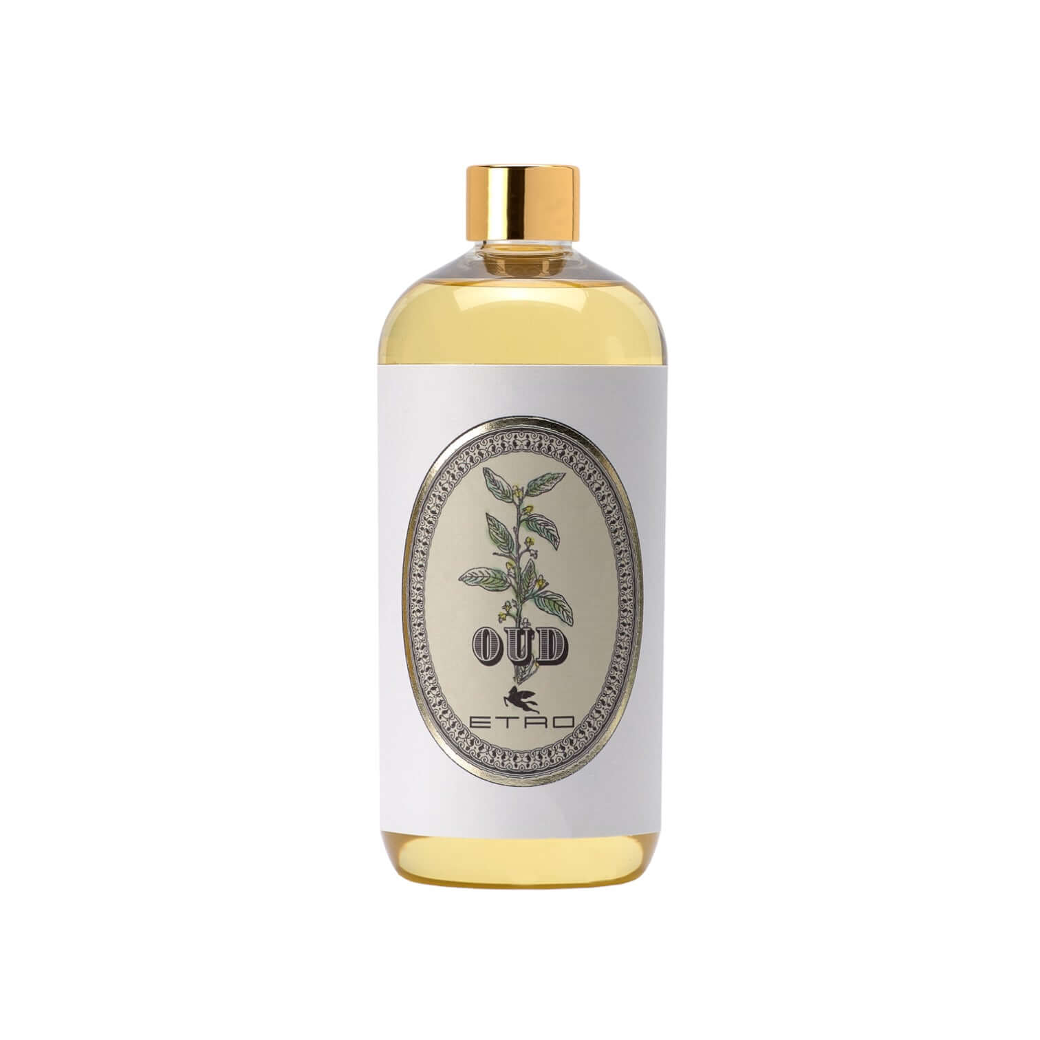 Oud refill bottle, 500 ml by Etro, featuring elegant design and rich fragrance.