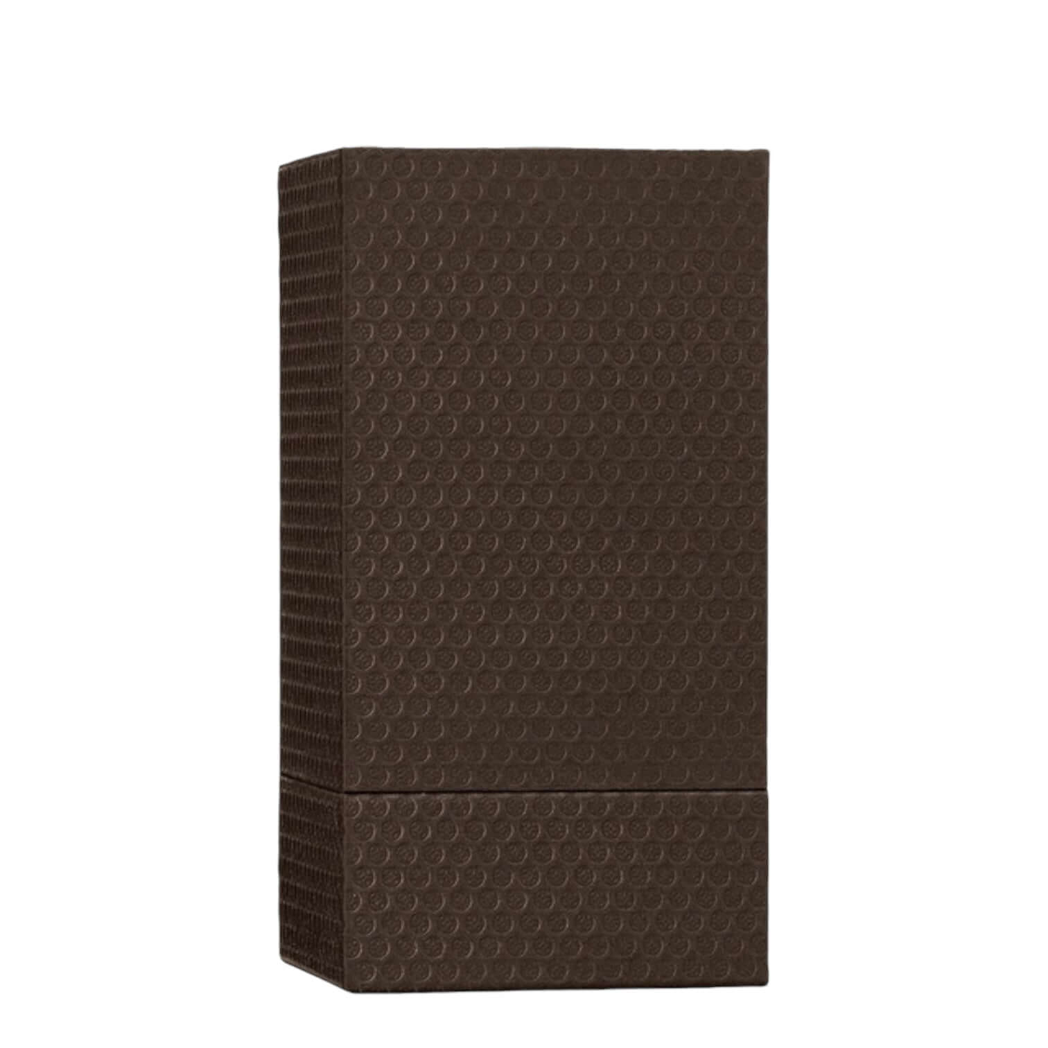 Elegant brown packaging box for Mesmerising Oudh Accord & Gold Eau De Parfum, featuring a unique textured design.