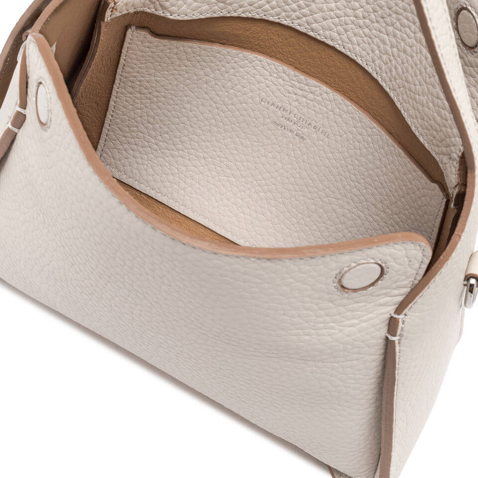 Inside view of the Penelope bag showcasing its soft leather interior and practical design features.