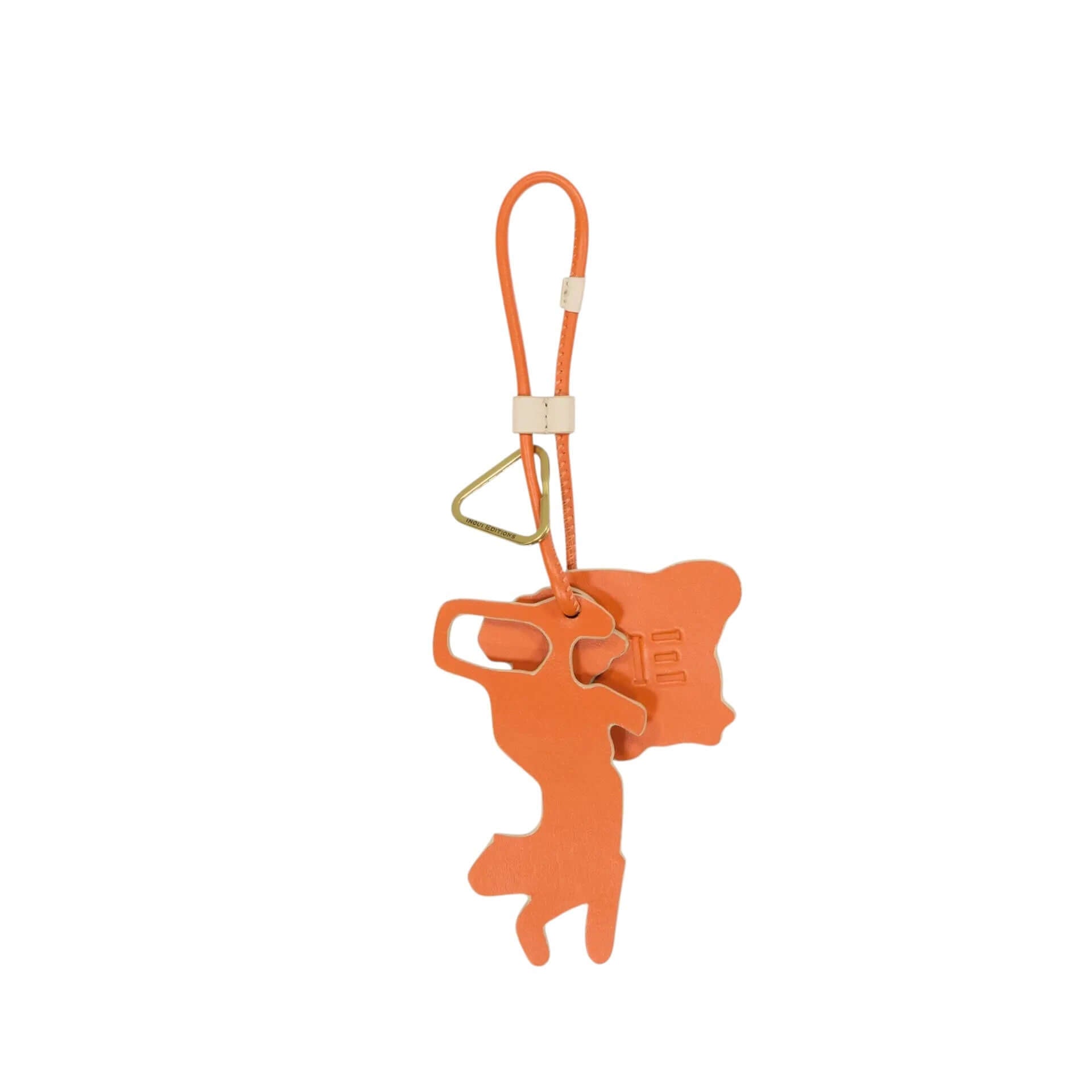 Colorful Italian leather splash keychain, fun accessory showcasing Inoui's dynamic designs, perfect for unique styling.