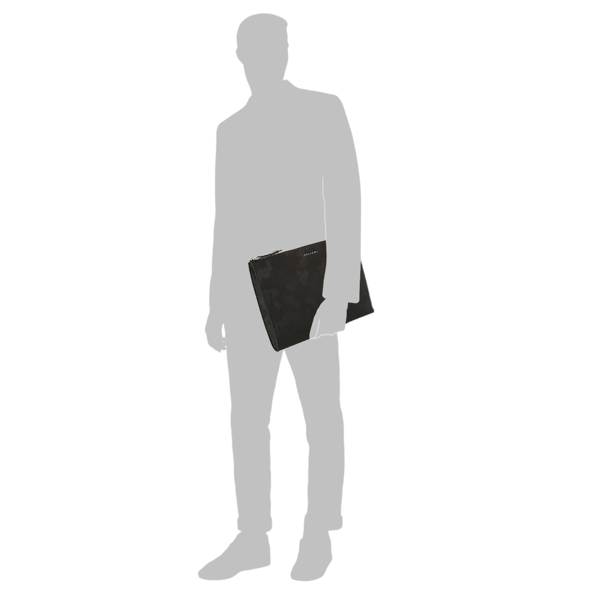 Portadocumenti Micron in pelle, elegante e slim, ideale per professionisti in movimento.