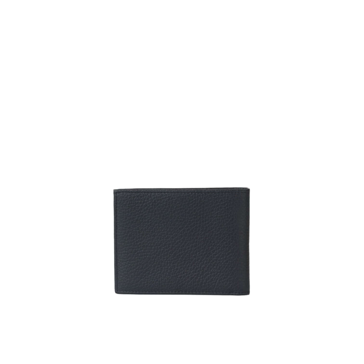 Elegante portafoglio in pelle di micron, nero, compatto e resistente, ideale per l'organizzazione di soldi e carte.