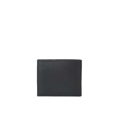 Portafoglio Micron in pelle martellata verde, elegante e compatto, ideale per uomo e donna.
