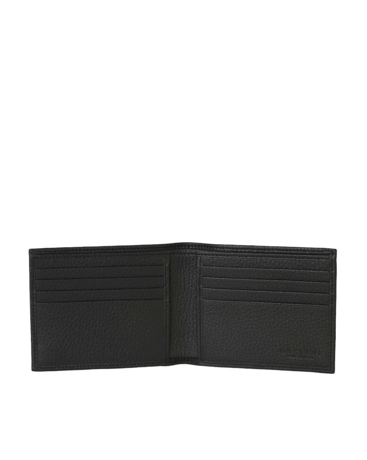 Portafoglio Micron in Pelle, elegante e resistente, con spazio per carte, banconote e documenti, colore nero.