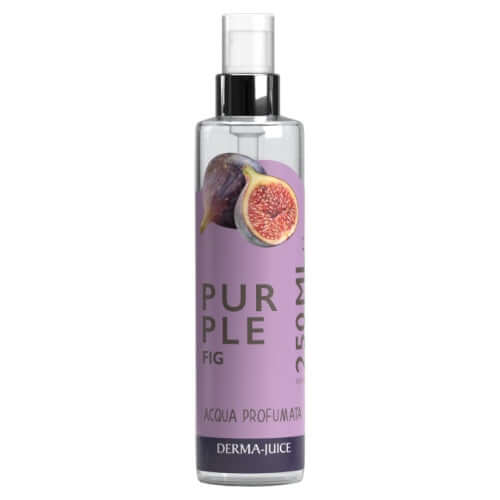 Purple Fig Acqua Profumata by Derma Juice, 250ml fragrance spray with a fresh, sweet woody scent.