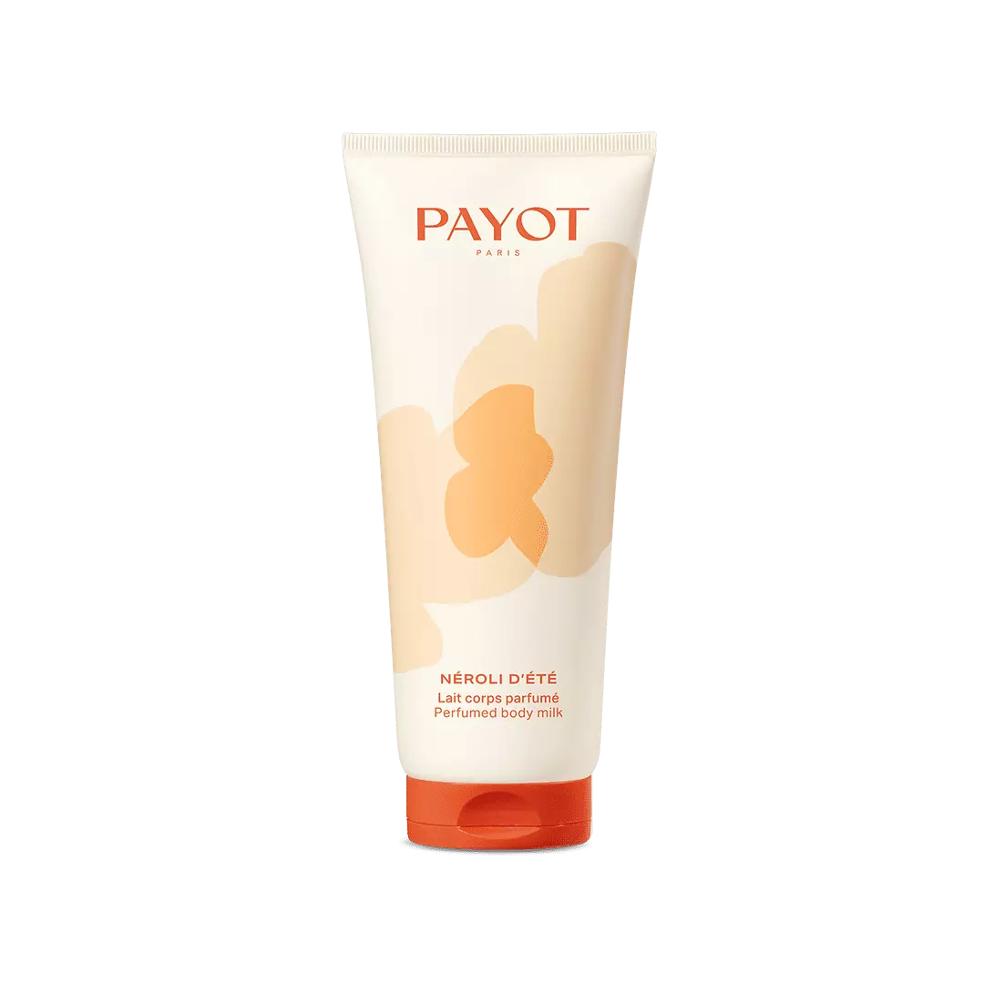 Payot Néroli d'Été perfumed body milk in a stylish tube, featuring natural ingredients for hydration.