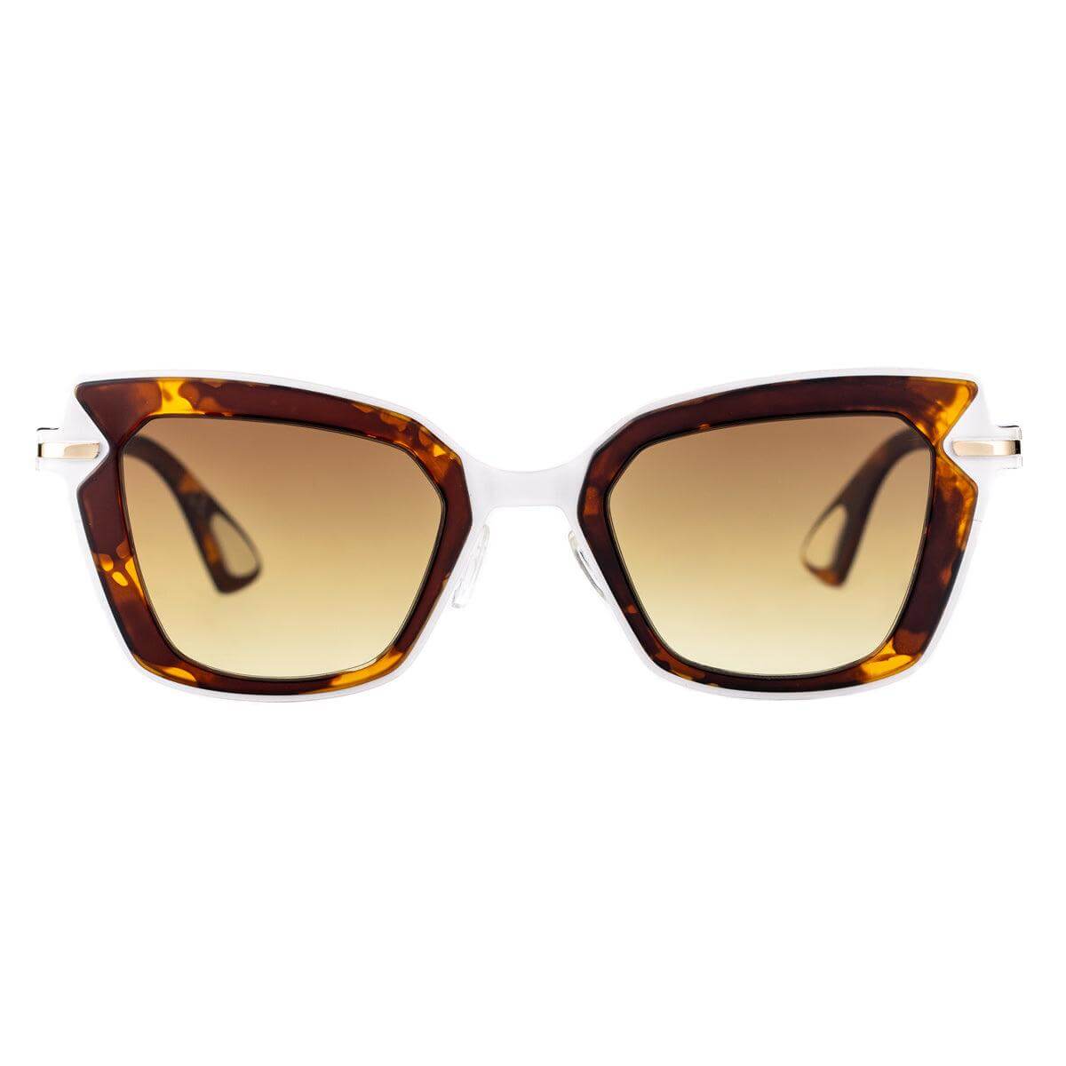 RIO DE JANEIRO C3 occhiali da sole per uomo e donna con montatura havana e lenti gialle marroni.