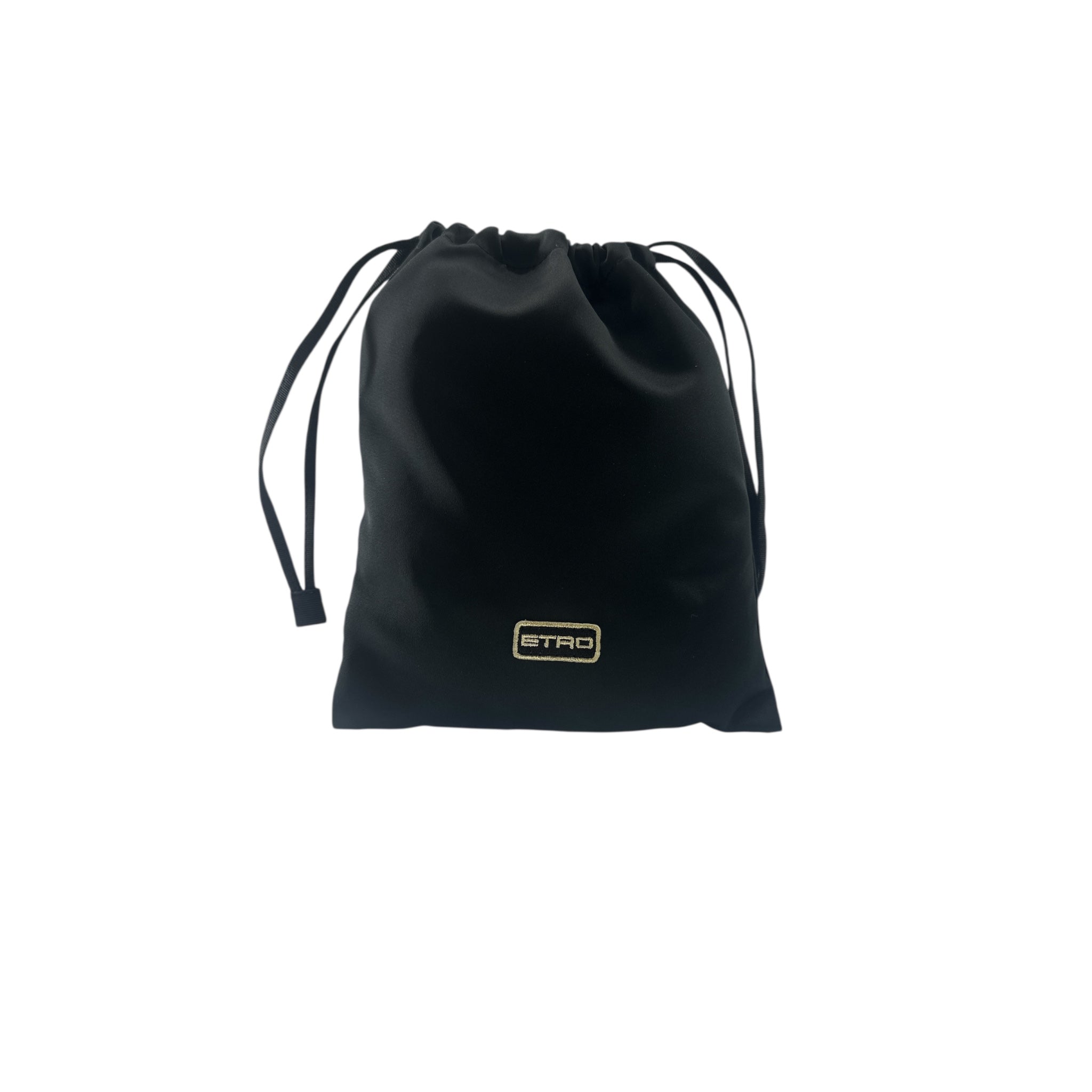 Sacchettino Elegante nero di ETRO, ideale per organizzare accessori di bellezza in modo pratico e stiloso.