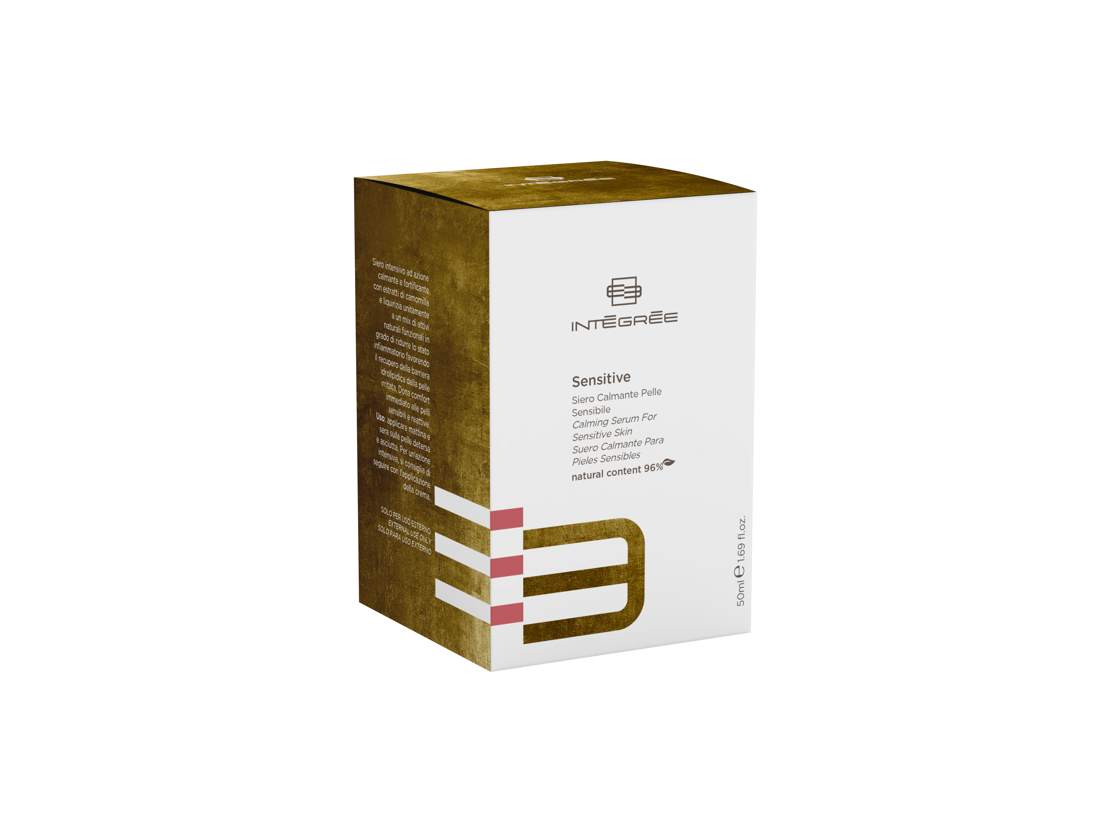 Siero Calmante Pelle Sensibile by Integree, 50 ml, for soothing sensitive skin with natural ingredients.