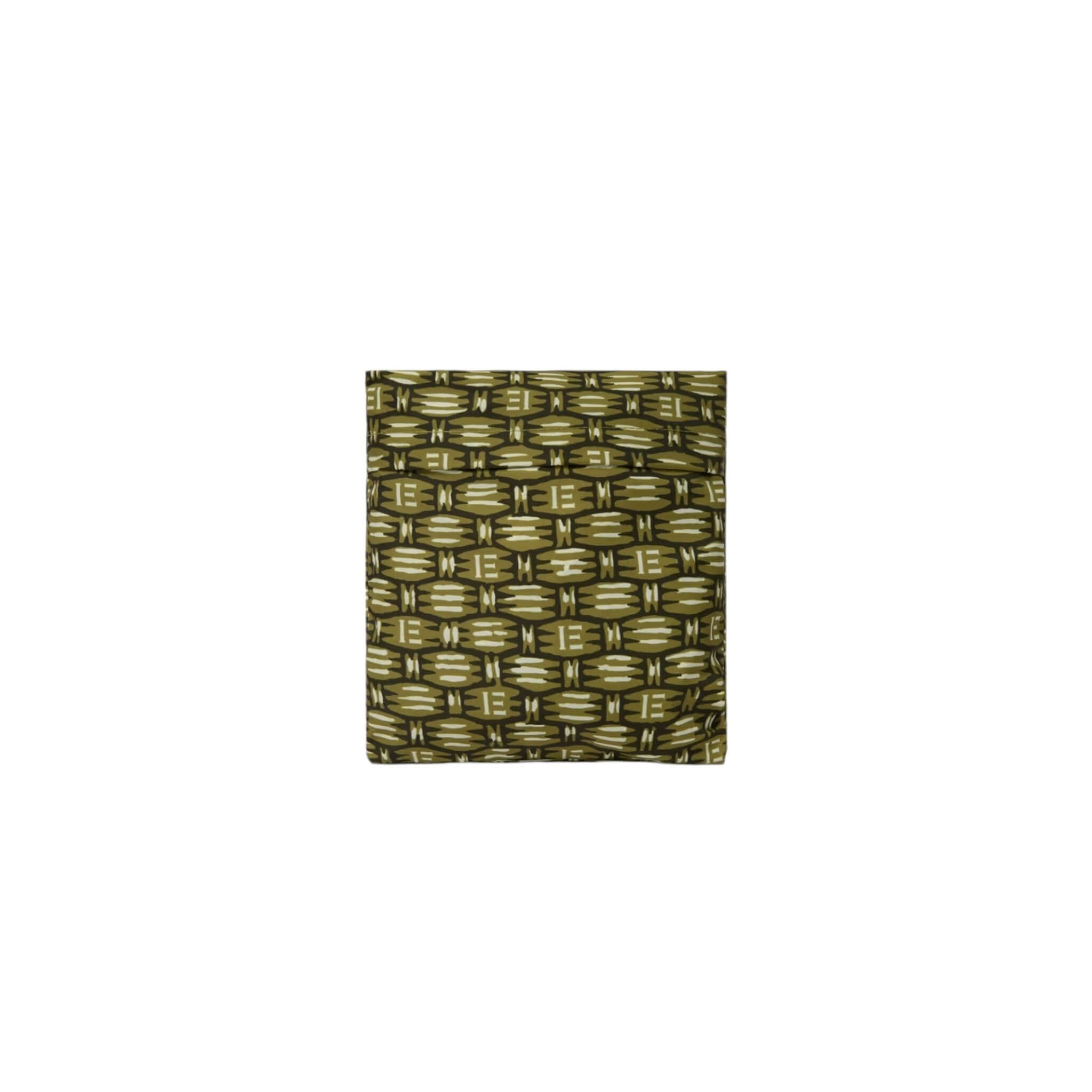 Pattern detail of Zaino Cannage in a green woven design, showcasing the unique texture and colors.