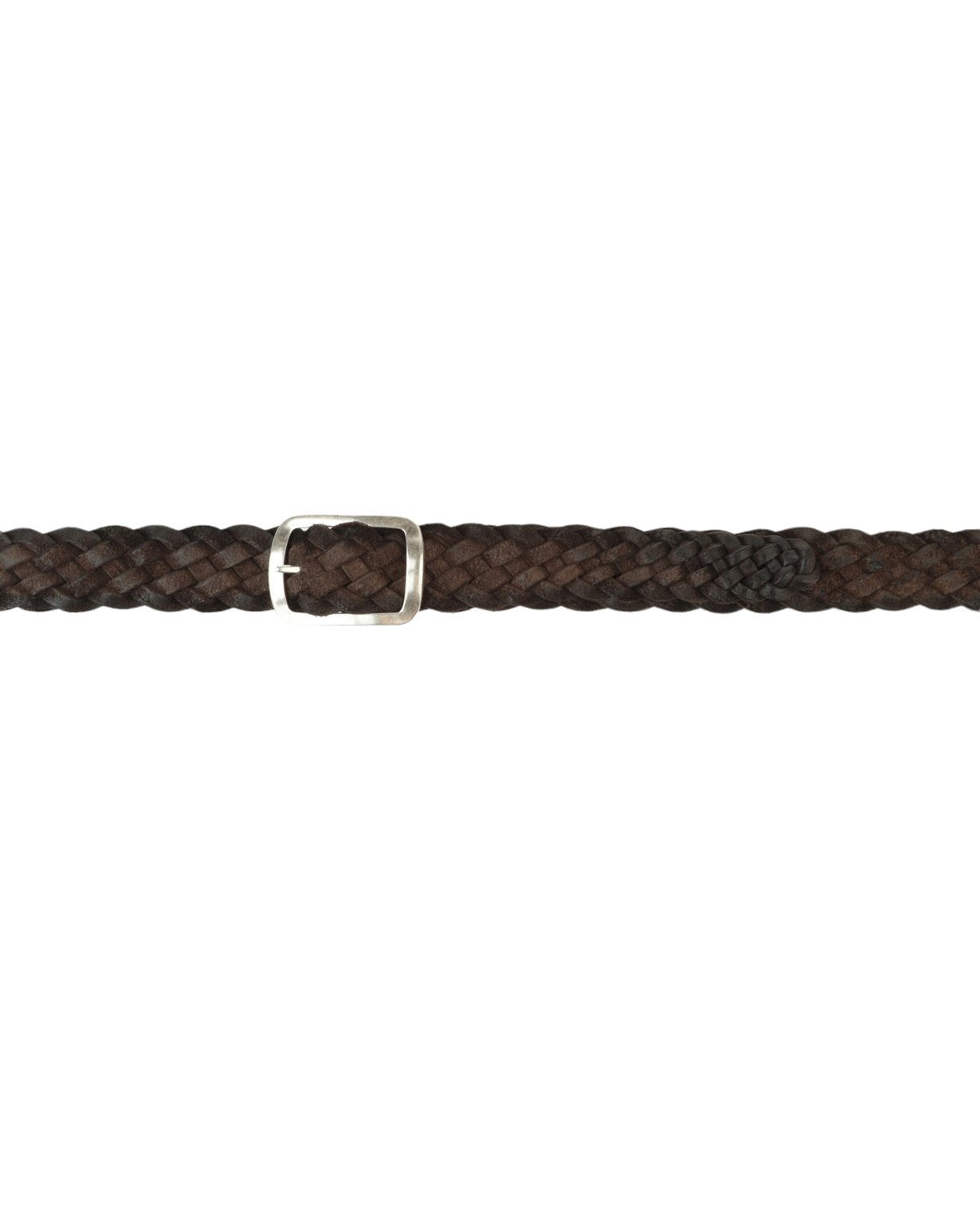 Hunting Double Dark Brown Leather Belt