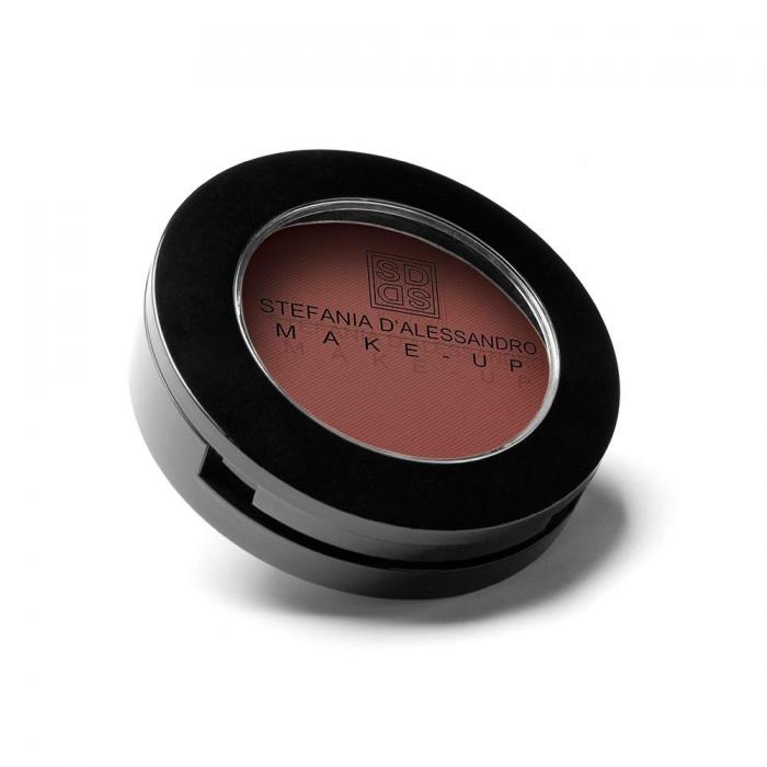 Ombretto Red Brown by Stefania D'Alessandro, 4g compact, rich red brown shade for elegant makeup looks.