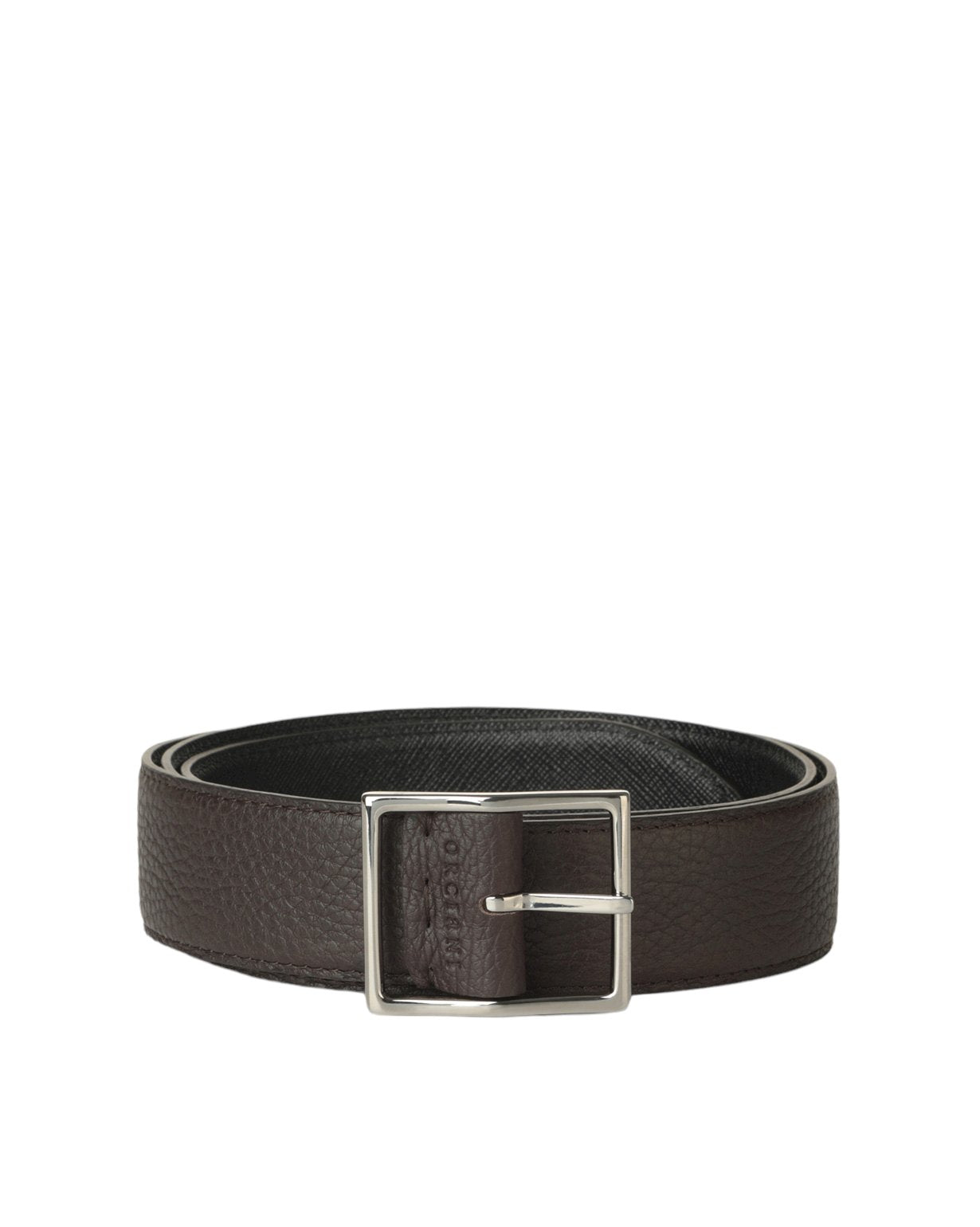 Double Biometric Belt Dollaro+Saffiano - Ebony+Black