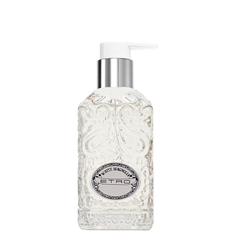 White Magnolia Bagno Schiuma by Etro in a 250 ml elegant bottle celebrating nature's beauty.