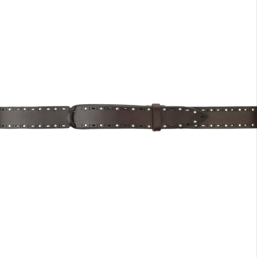 Nobuckle Bull Soft Leather Belt with Micro-Studs