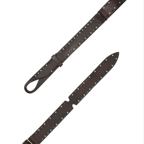 Nobuckle Bull Soft Leather Belt with Micro-Studs